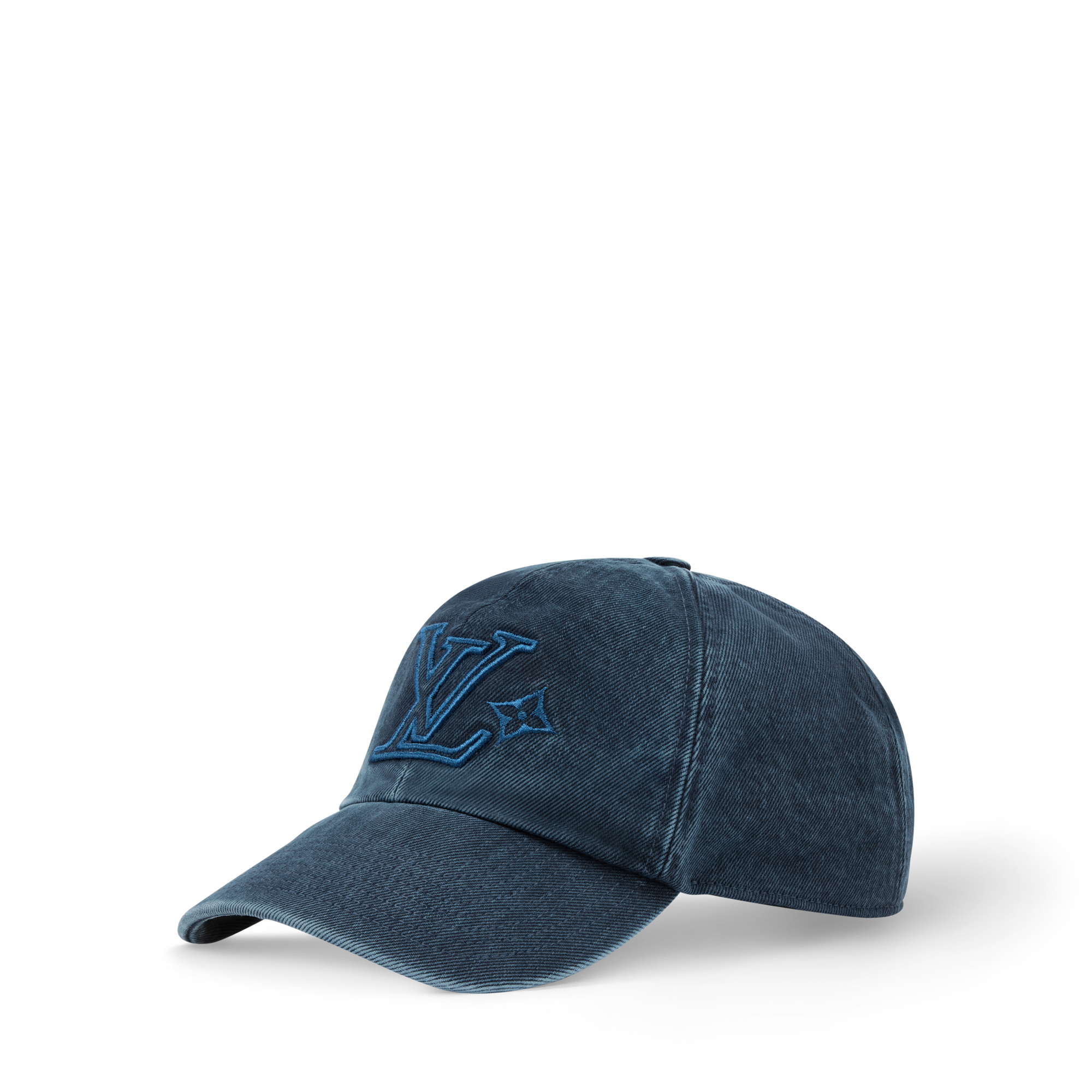 LV Flower Washed Cap - Luxury S00 Blue | LOUIS VUITTON